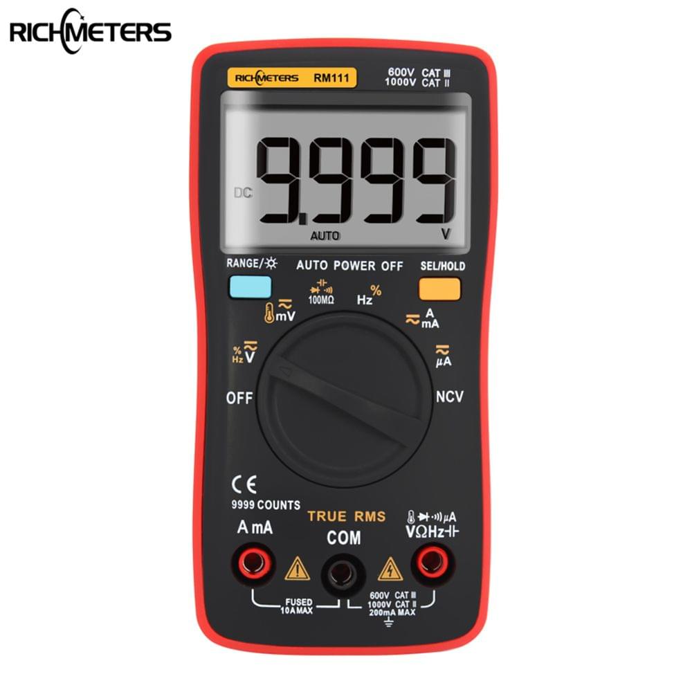 Richmeters RM111 NCV True-RMS Digital Multimeter Auto Range