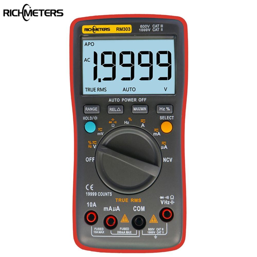 Richmeters RM303 True-RMS 19999 Counts Digital Multimeter