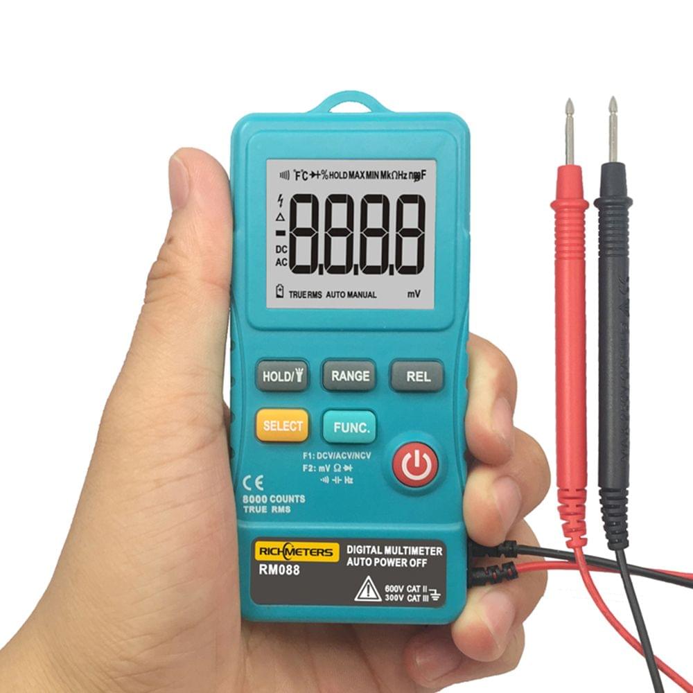 RICHMETERS RM088 Mini Digital Multimeter 8000 Counts Line