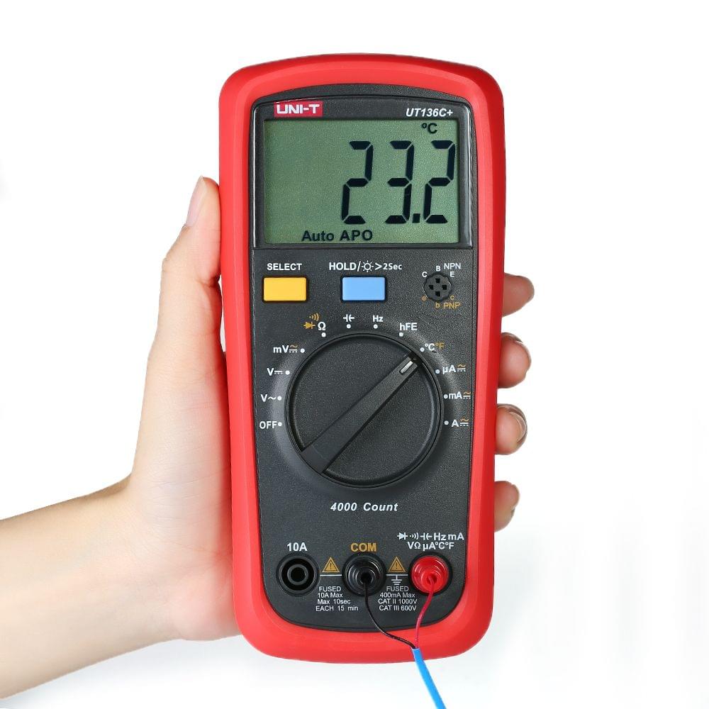 UNI-T UT136C+ LCD Digital Multimeter DC/AC Voltage Current