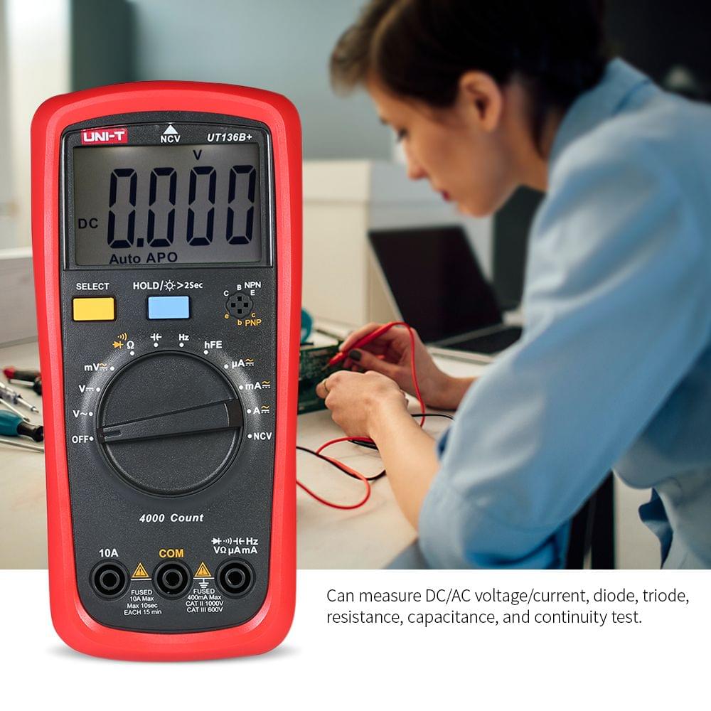 UNI-T UT136B+ LCD Digital Multimeter DC/AC Voltage Current