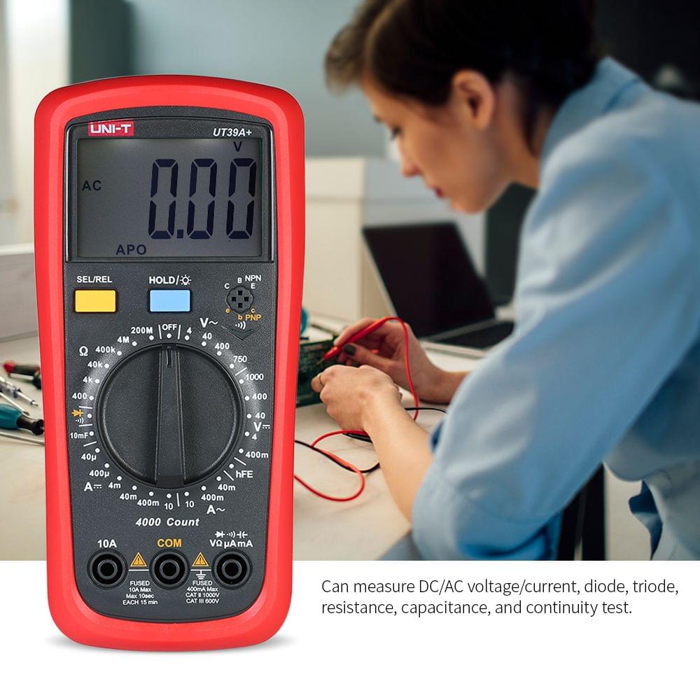 UNI-T UT39C+ LCD Digital Multimeter DC/AC Voltage Current