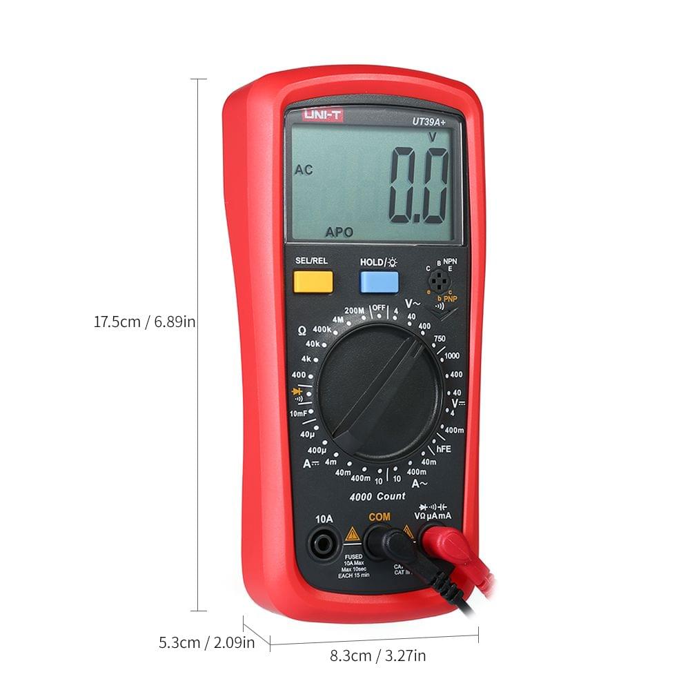 UNI-T UT39C+ LCD Digital Multimeter DC/AC Voltage Current