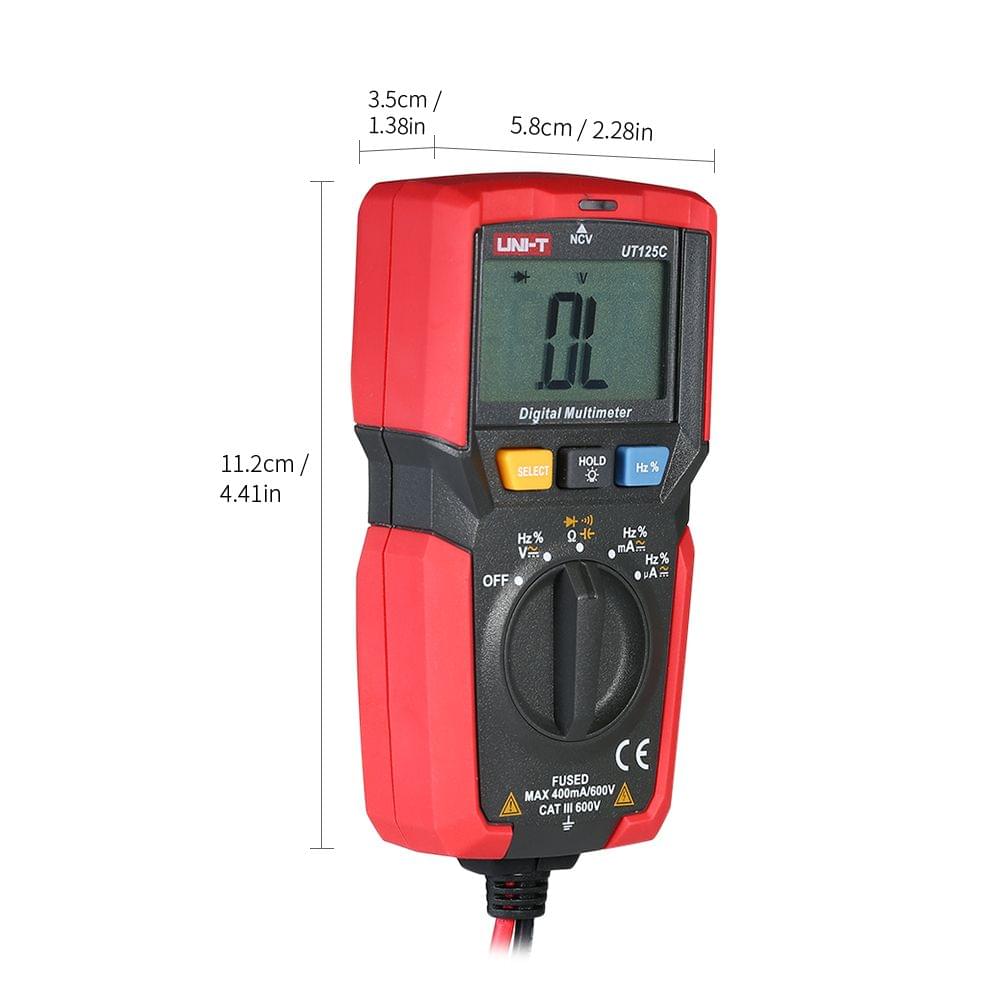 UNI-T UT125C Mini LCD Digital Multimeter DC/AC Voltage