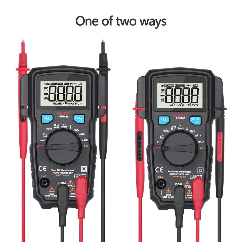 BSIDE Mini True RMS LCD Digital Multimeter DC/AC Voltage