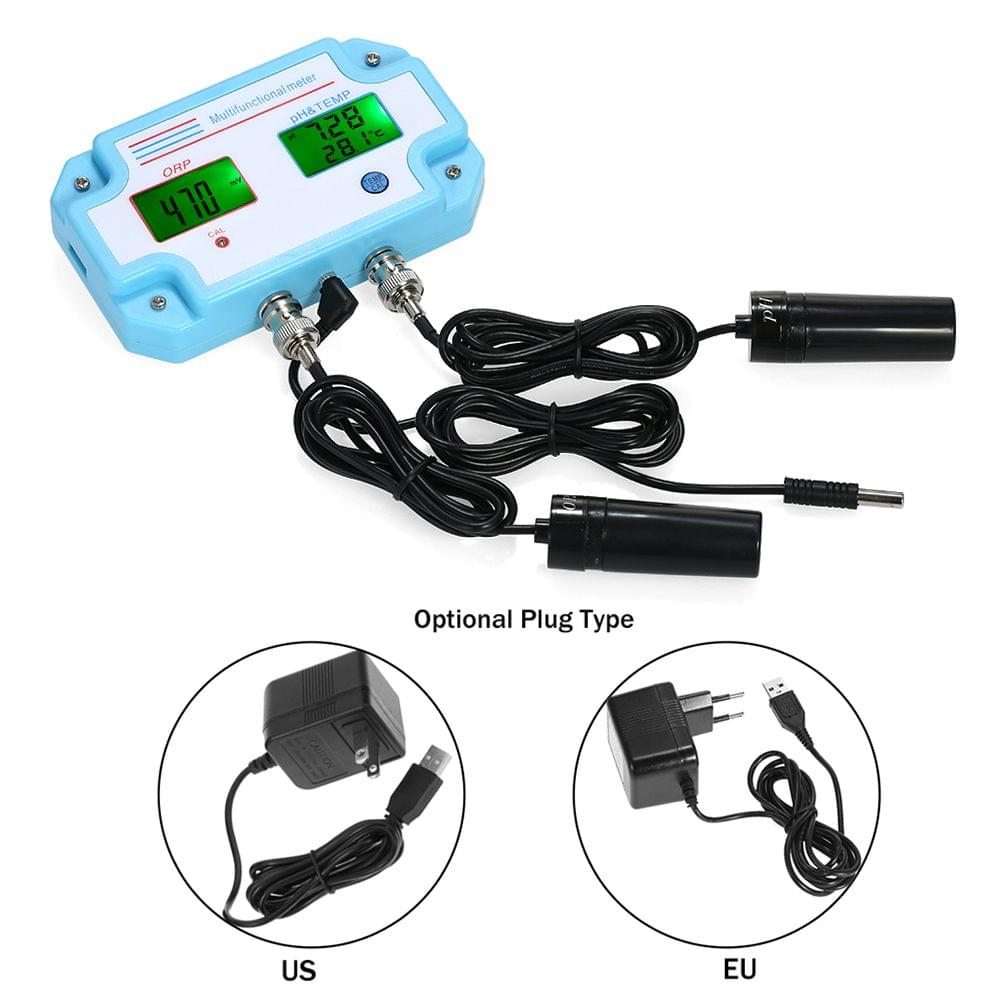 Professional 3 in 1 pH/ORP/TEMP Meter Water Detector - EU Plug