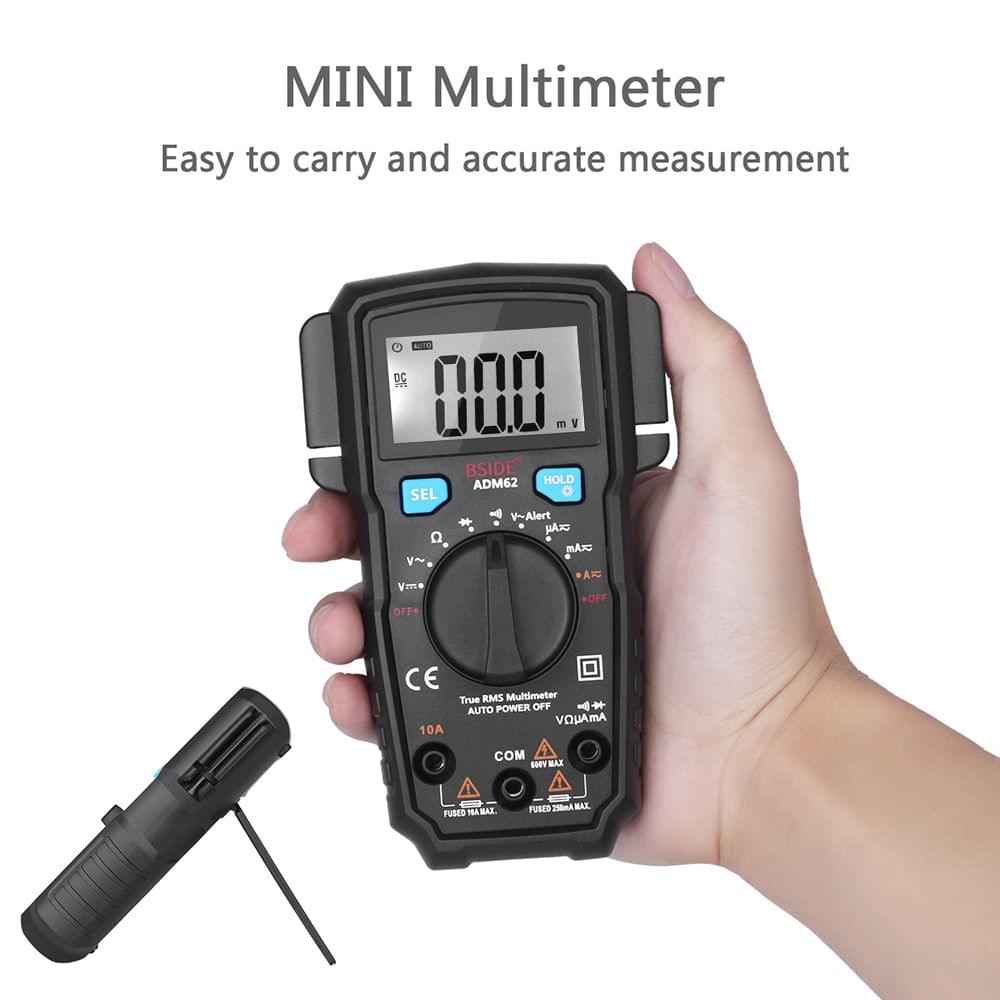 BSIDE Digital Multimeter 1999 Counts Full Protection Mini