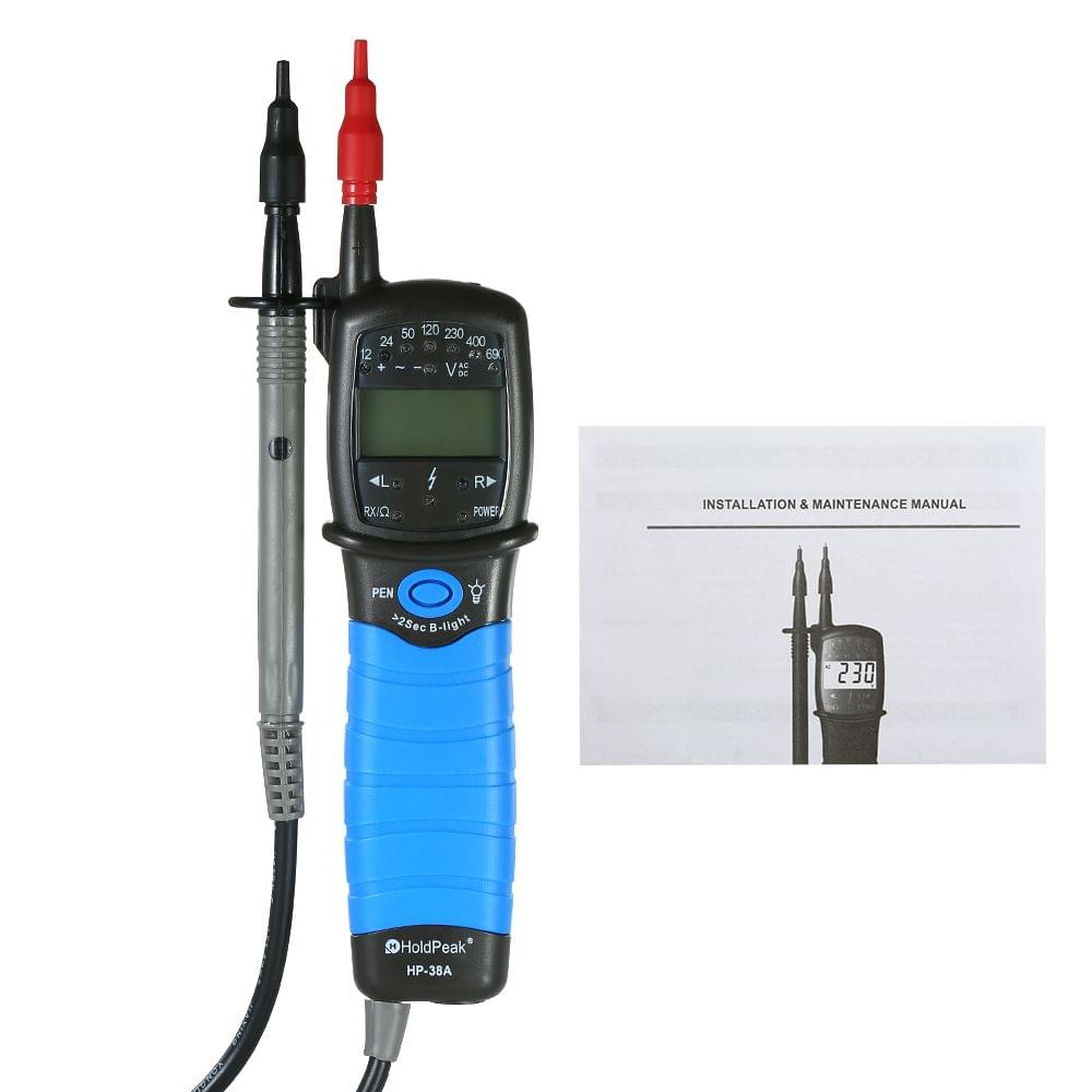 HoldPeak Contact Auto-range LCD AC/DC Voltage Tester