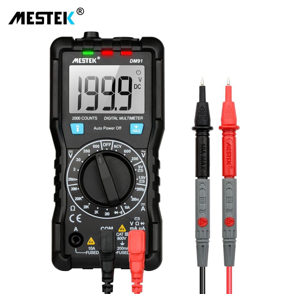 MESTEK Auto-range LCD Digital Multimeter DC/AC Voltage DC