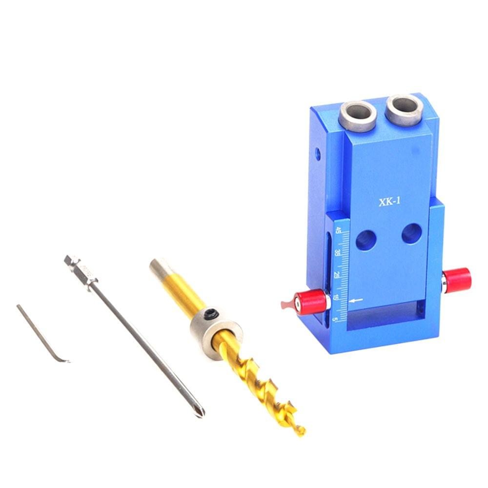 Pocket Aluminium Alloy Oblique Hole Jig Kit System for Wood