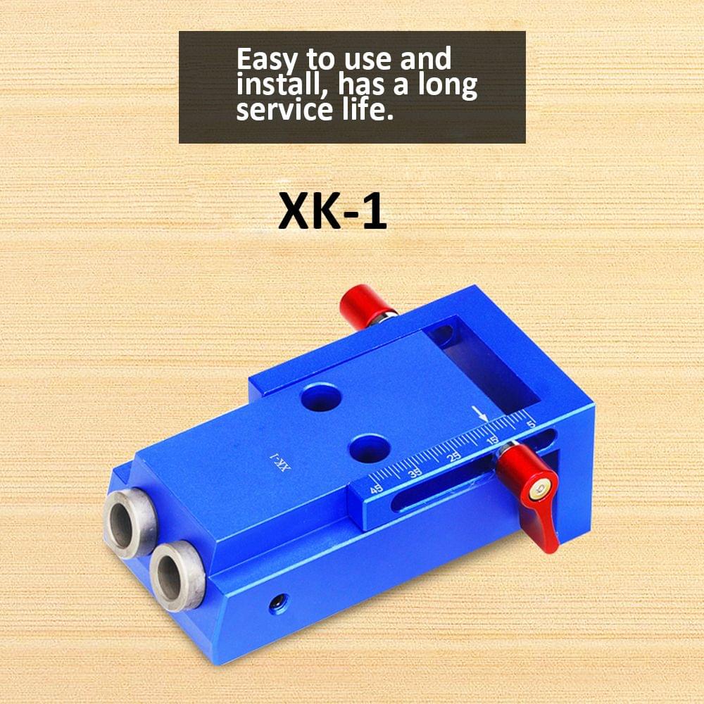 Pocket Aluminium Alloy Oblique Hole Jig Kit System for Wood