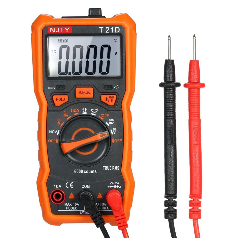 NJTY Mini Digital Multimeter 6000 Counts Multi-functional