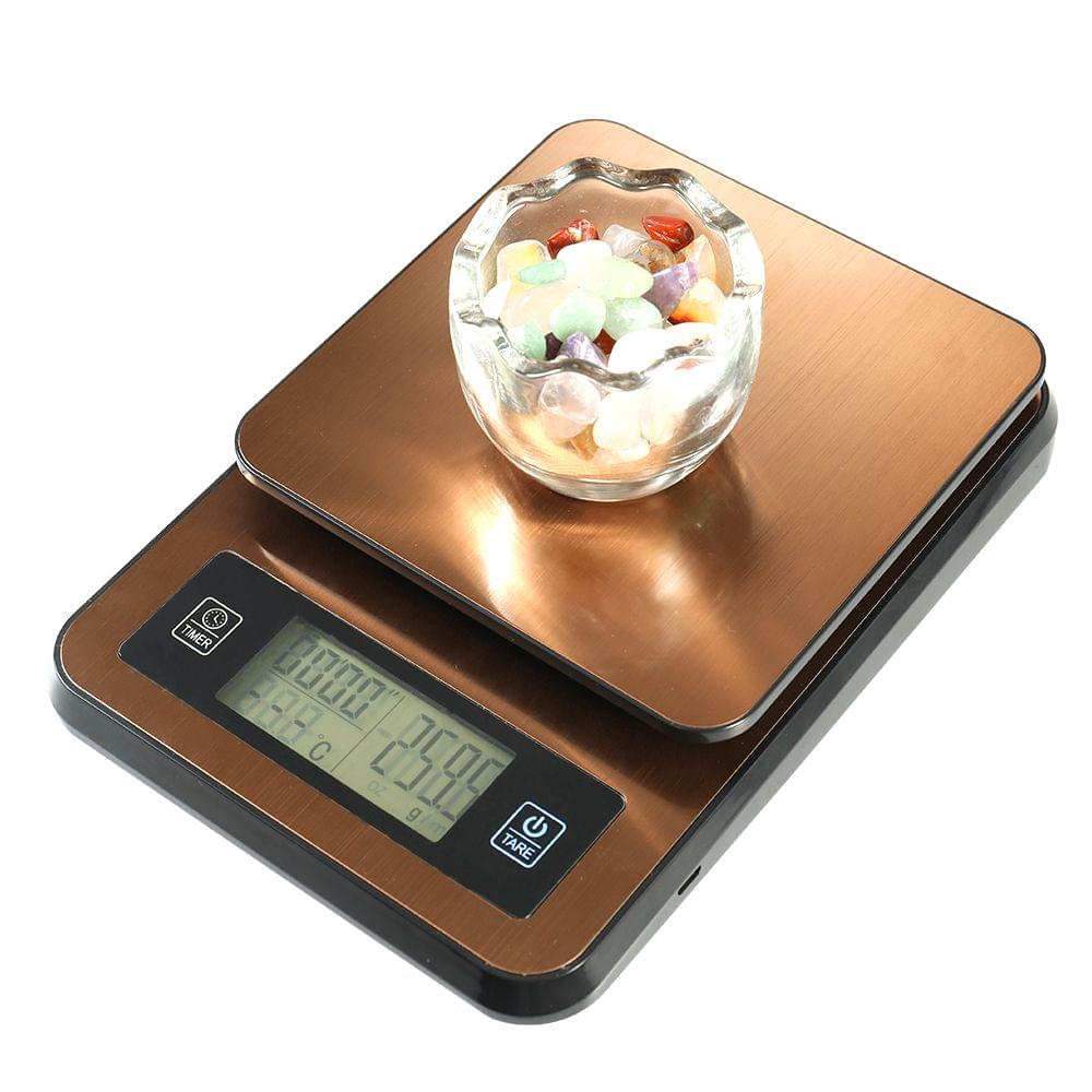 Timed Hand Made Coffee Electronic Scale with Temperature