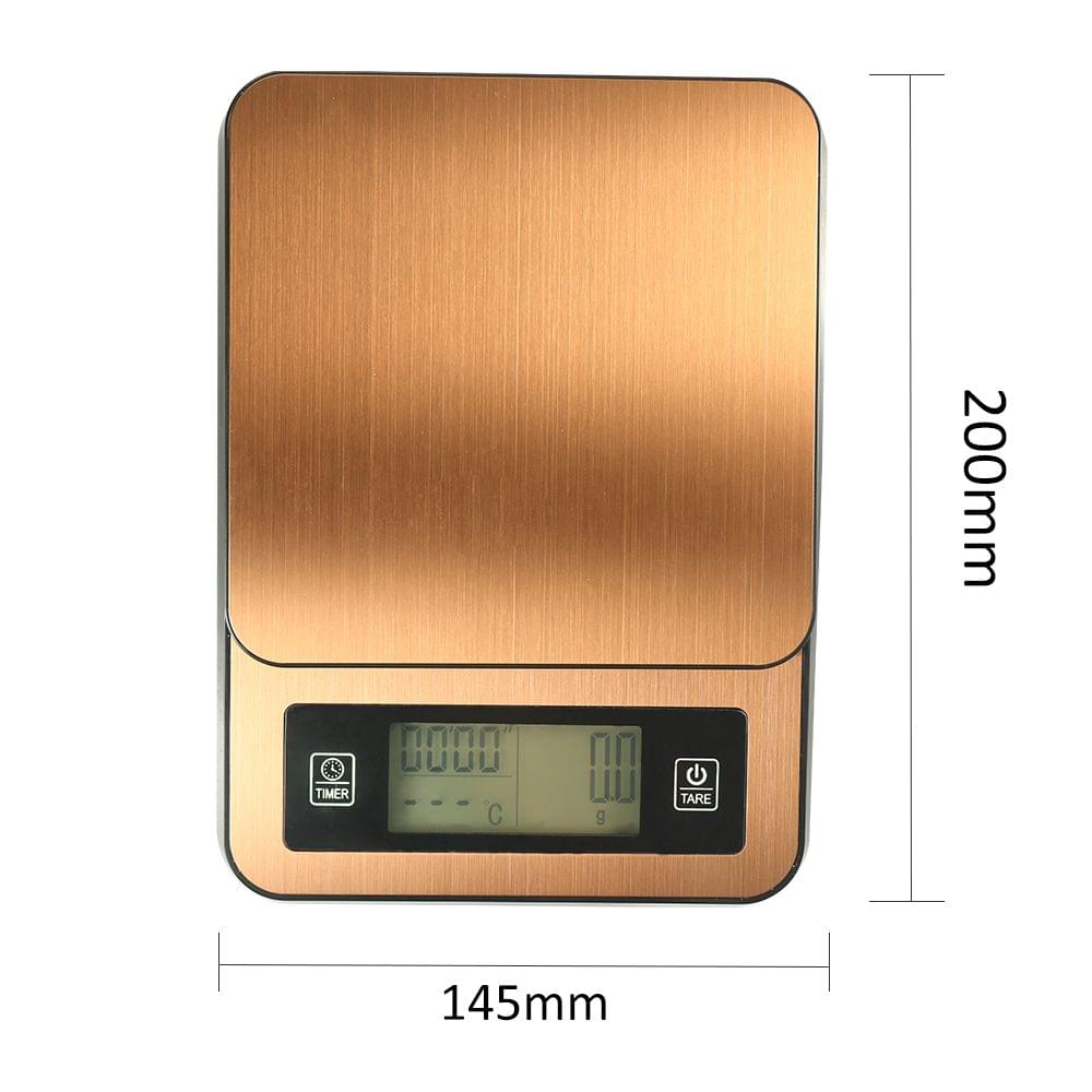 Timed Hand Made Coffee Electronic Scale with Temperature