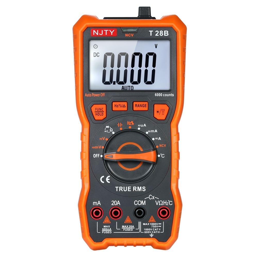 NJTY Digital Multimeter 6000 Counts Auto Range Non Contact