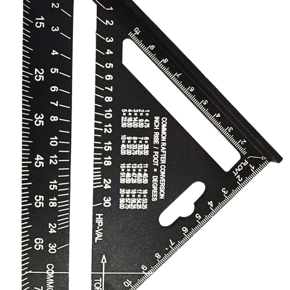 Aluminum Alloy Triangle Rulers 90 degrees 45 degrees Set