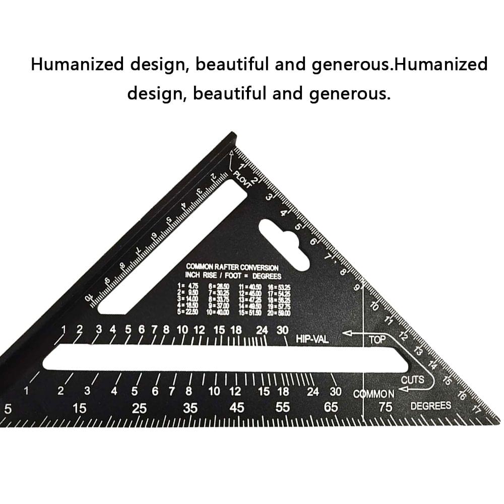 Aluminum Alloy Triangle Rulers 90 degrees 45 degrees Set