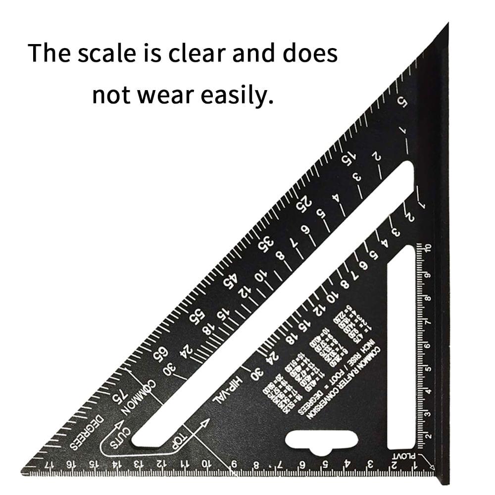 Aluminum Alloy Triangle Rulers 90 degrees 45 degrees Set