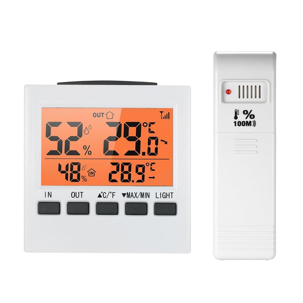 LCD Digital Wireless Indoor/Outdoor Thermometer Hygrometer