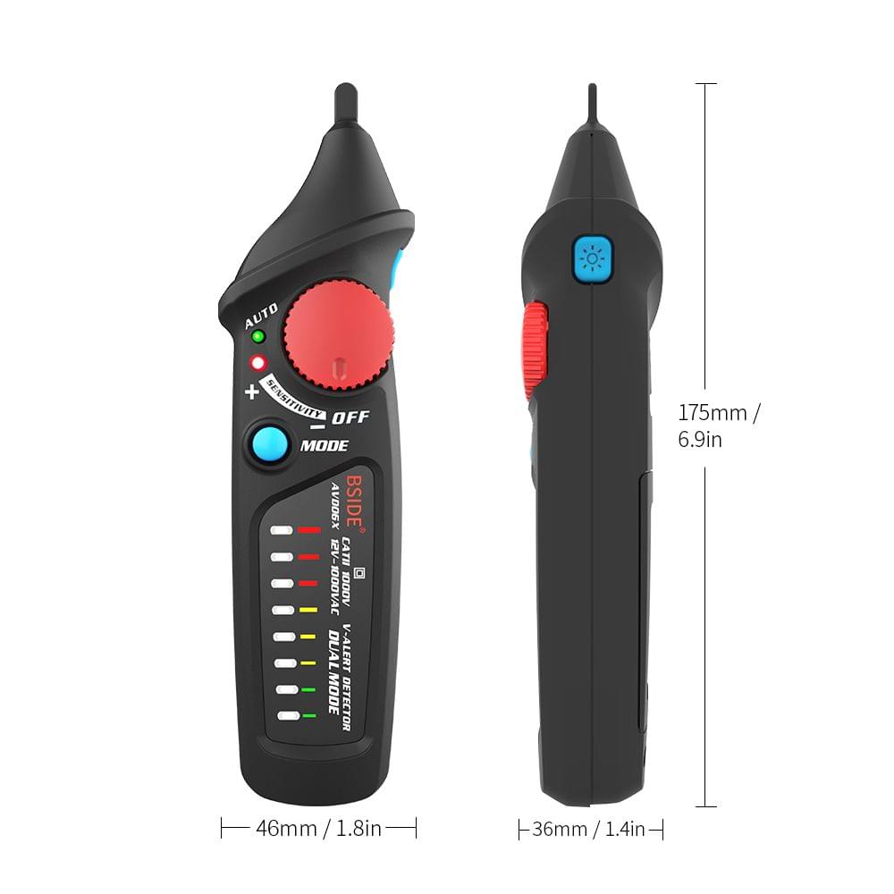 BSIDE Non-contact AC Voltage Tester Pen Shaped V?Alert - Flat Head Sensor