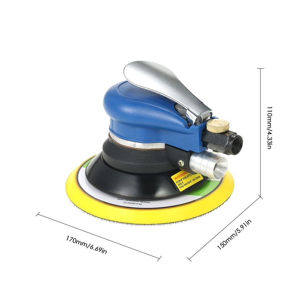 6 Inches 10000RPM Dual Action Pneumatic Air Sander Car Paint - US Connector