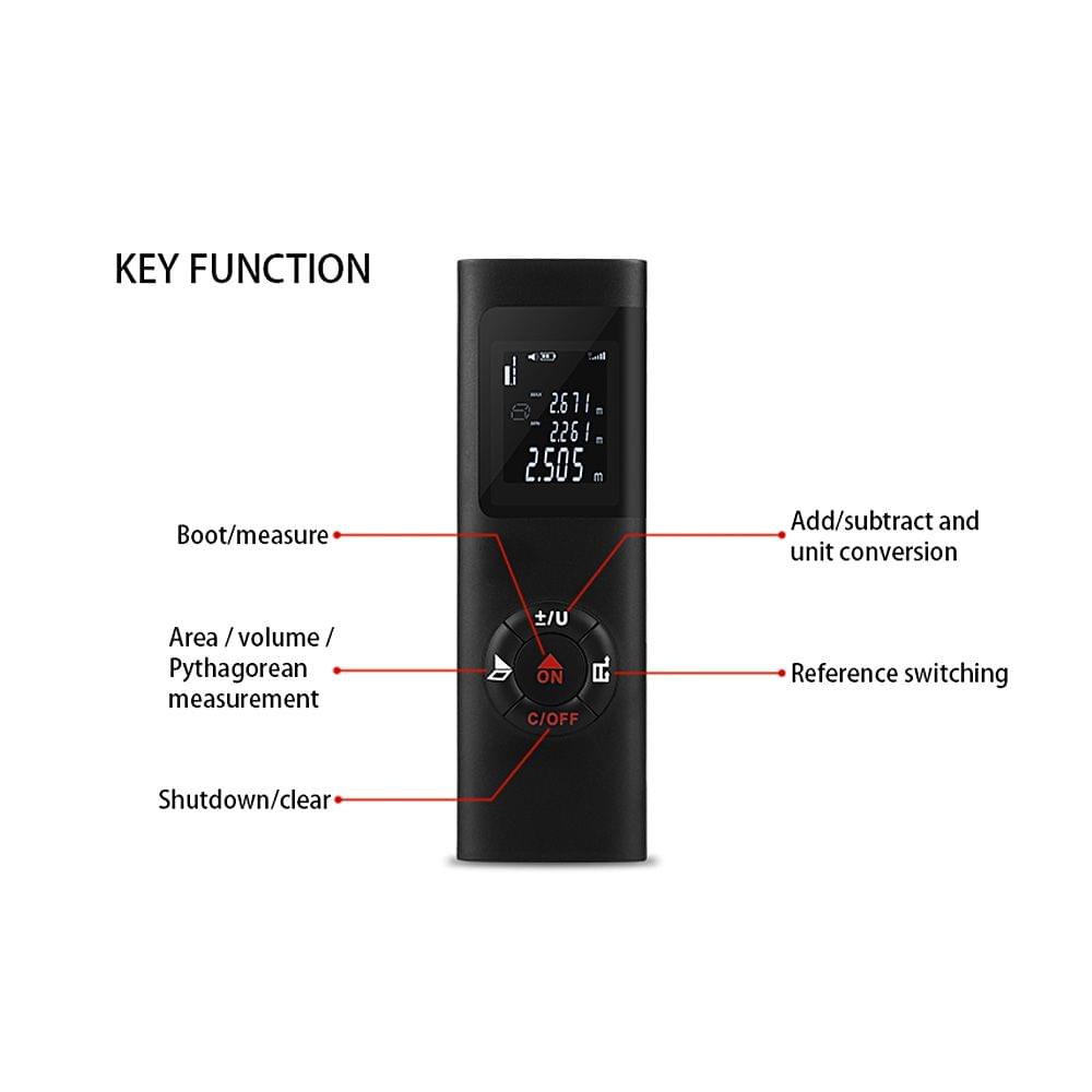 40M Smart Handheld Rangefinder Digital Mini Distance - 40M