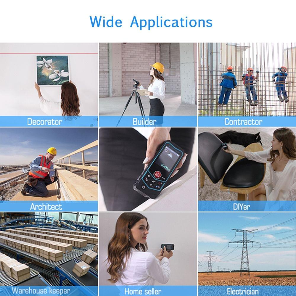 MiLESEEY Bluetooth Laser Distance Meter APP Control Handheld - 80m