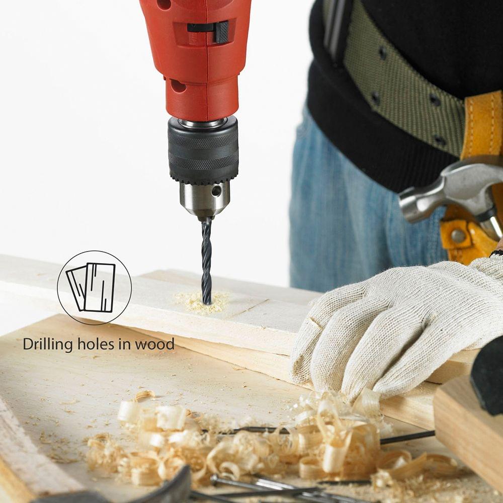 25pcs HSS Twist Drill Bits Set Multi-purpose High Speed