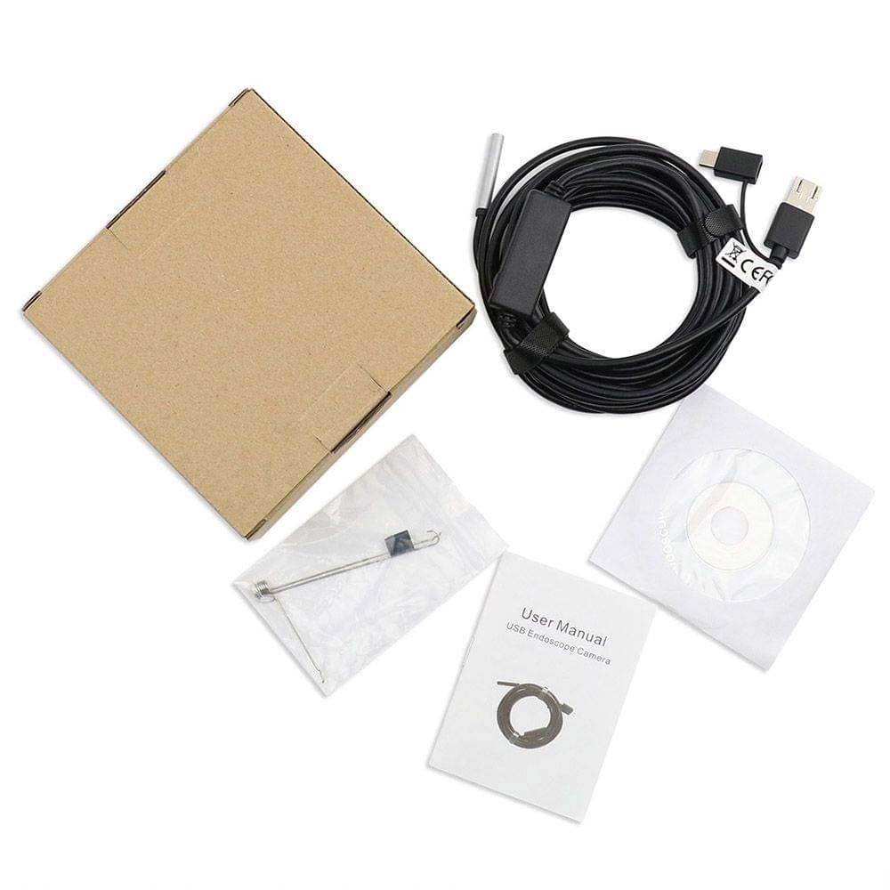 3-in-1 USB2.0 Micro USB Type-C Endoscope Inspection