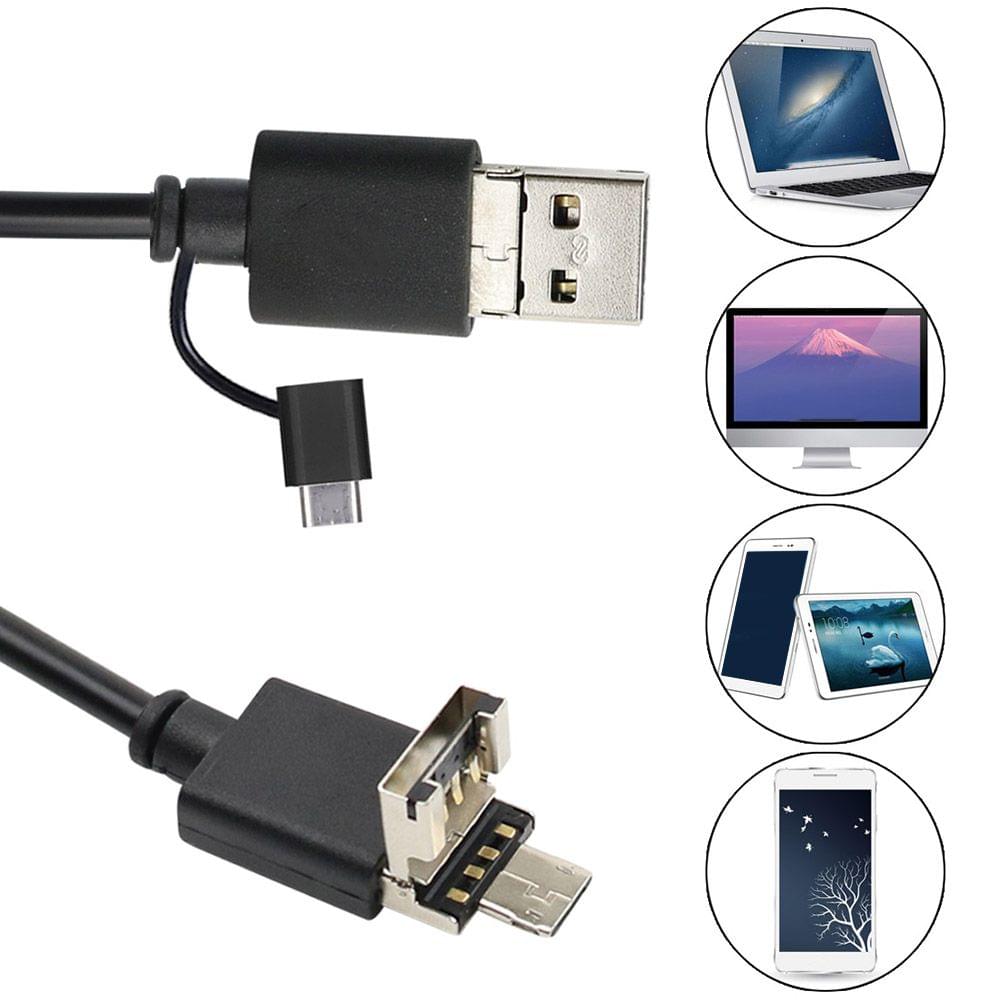 3-in-1 USB2.0 Micro USB Type-C Endoscope Inspection