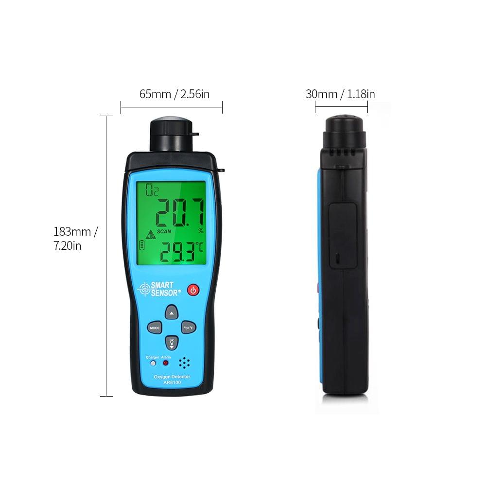 SMART SENSOR Oxygen Meter Digital Portable Automotive O2 Gas