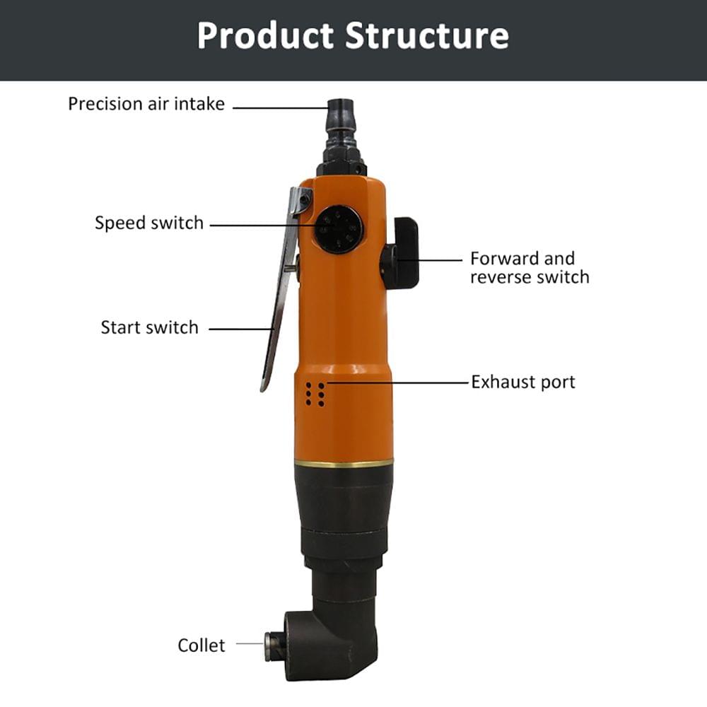 KP-805HL 90 Degree Air Die Grinder 1/4 inch Pneumatic Angle