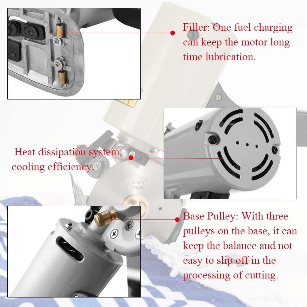 Electric Portable Low-Noise Lightweight Cloth Cutter Fabric