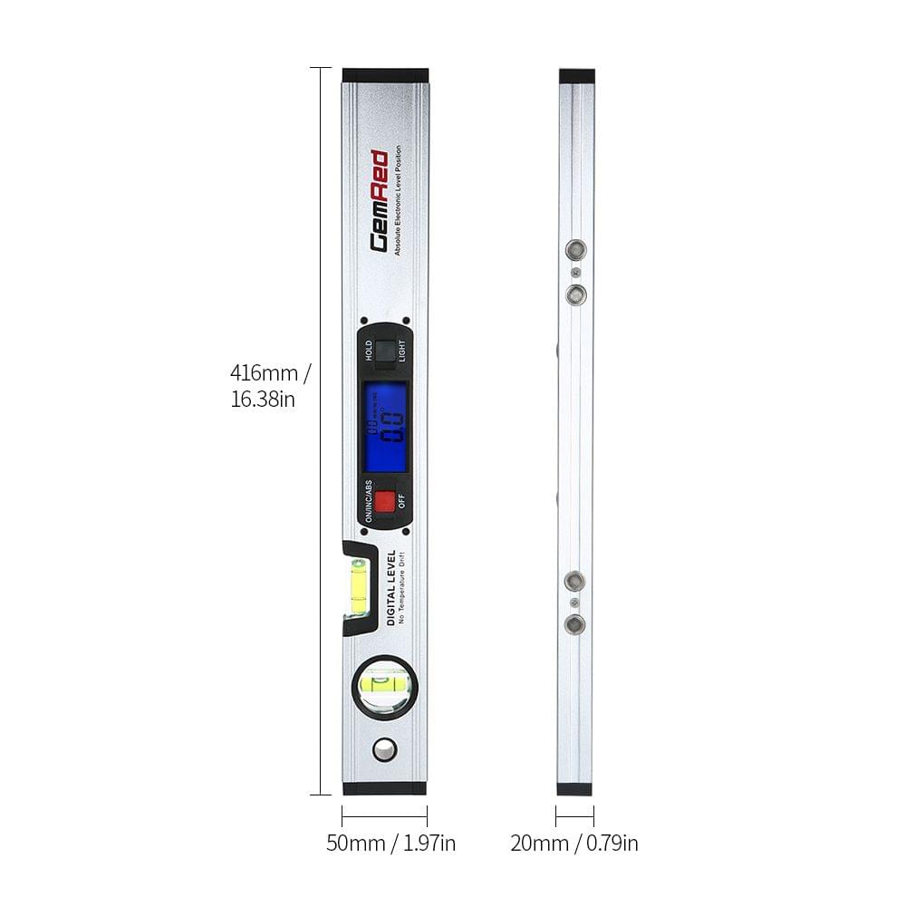 GemRed Digital Level Spirit Level Angle Finder with Magnetic