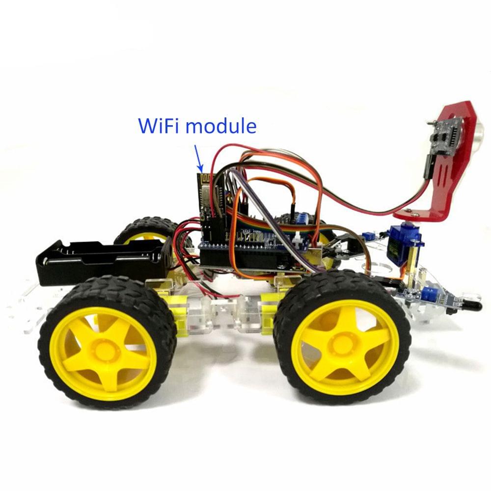 WiFi Control 2 Tracking Ultrasonic Obstacle Avoidance