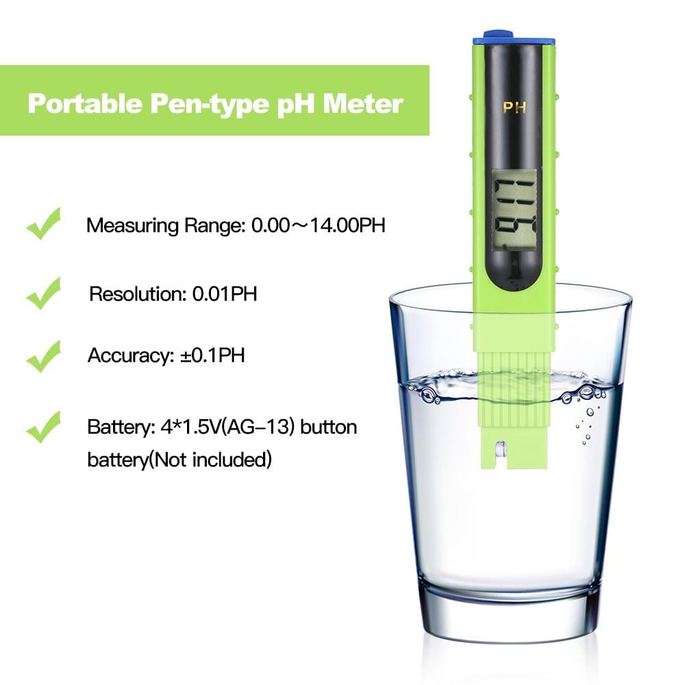Portable Pen-type pH Meter Water Quality Analysis Device
