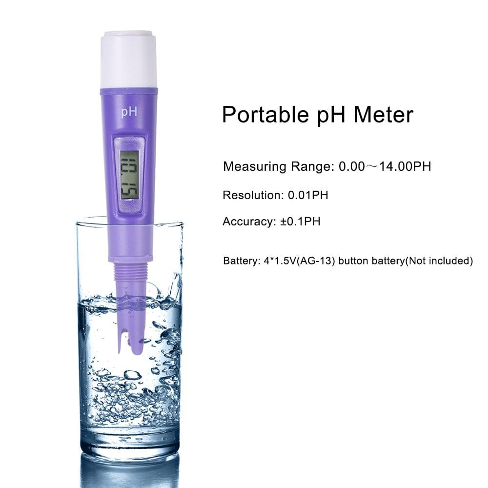 Portable IP56 Waterproof pH Meter Water Quality Detector