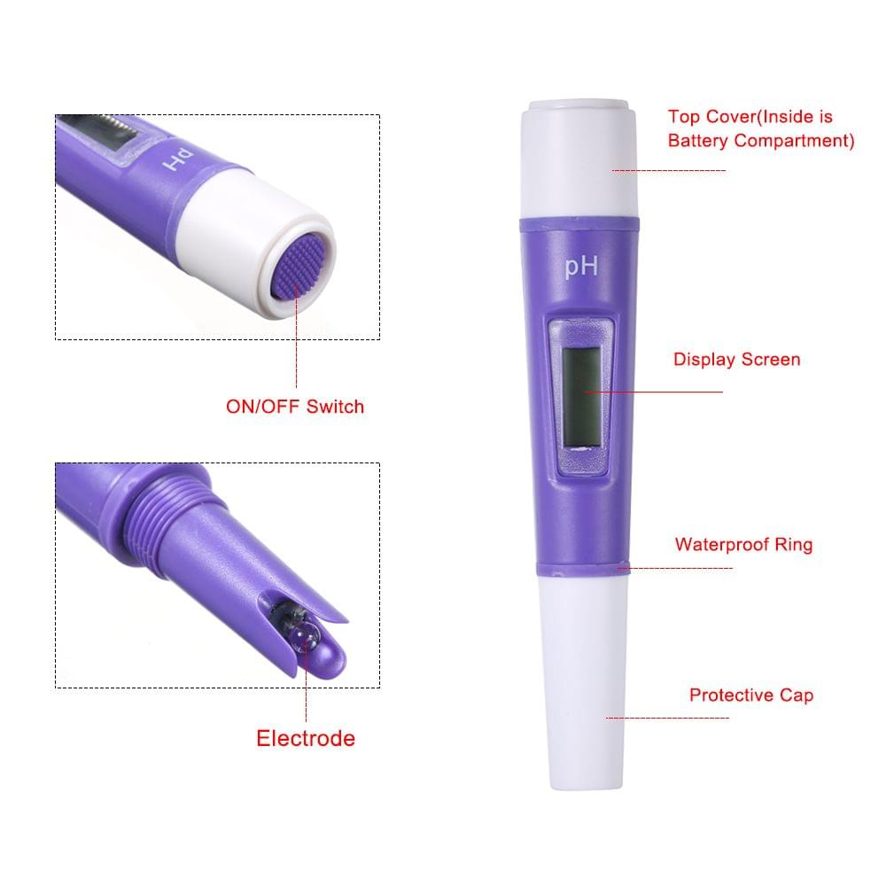 Portable IP56 Waterproof pH Meter Water Quality Detector