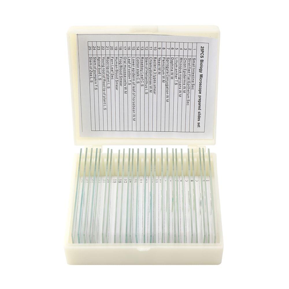 25PCS/Set Biological Glass Sample Prepared Basic Animal