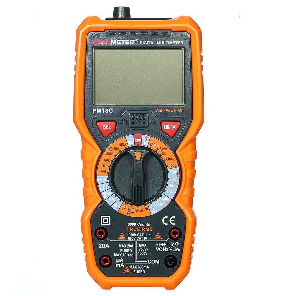 PEAKMETER PM18C True RMS Multifunctional Digital Multimeter