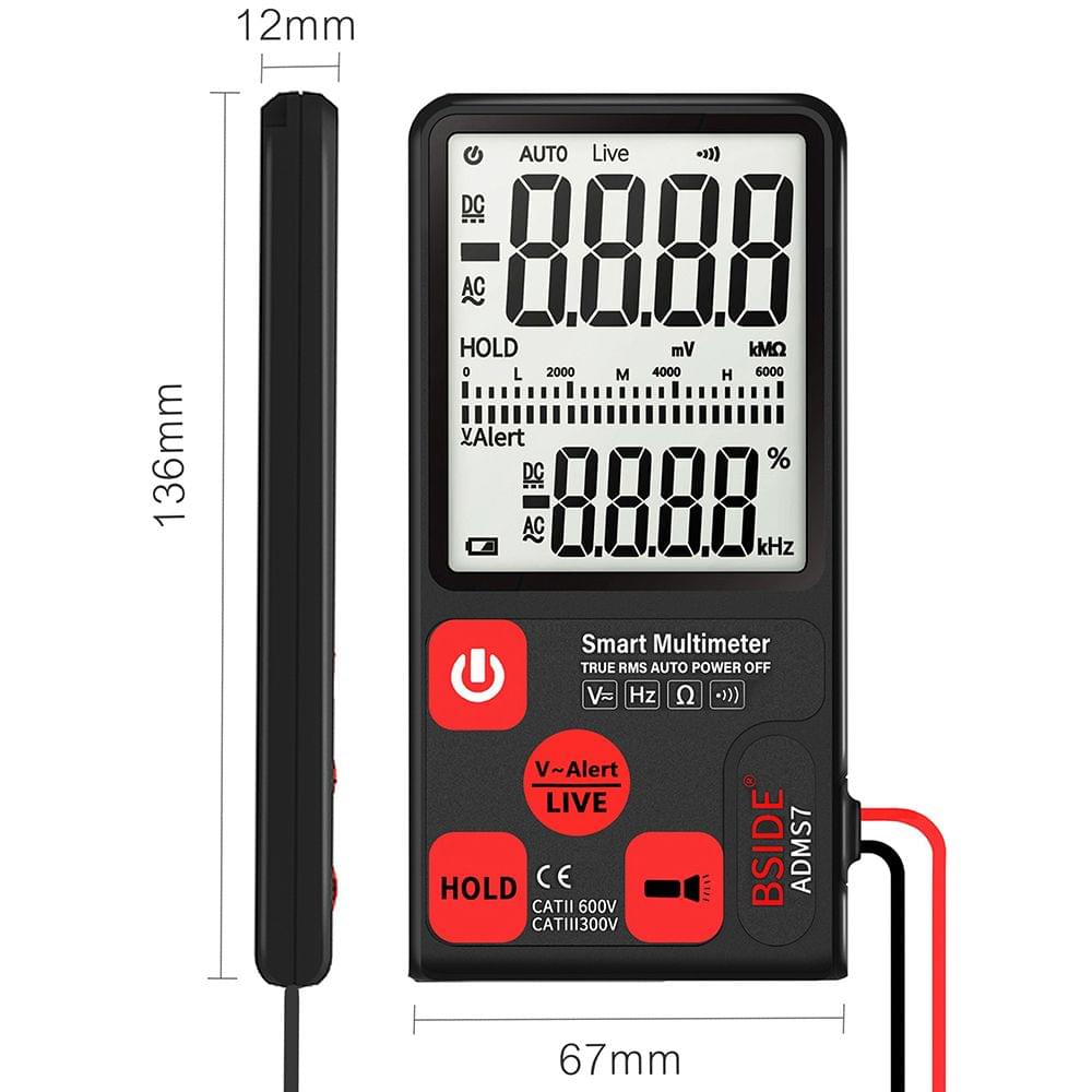 BSIDE ADMS7 Smart Multimeter True RMS Digital Multimeter