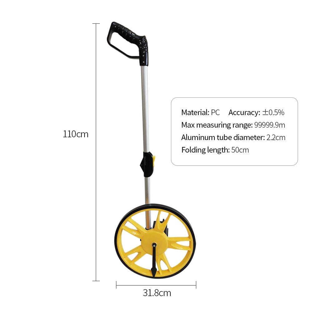 318mm Collapsible Mechanical Distance Measuring Wheel