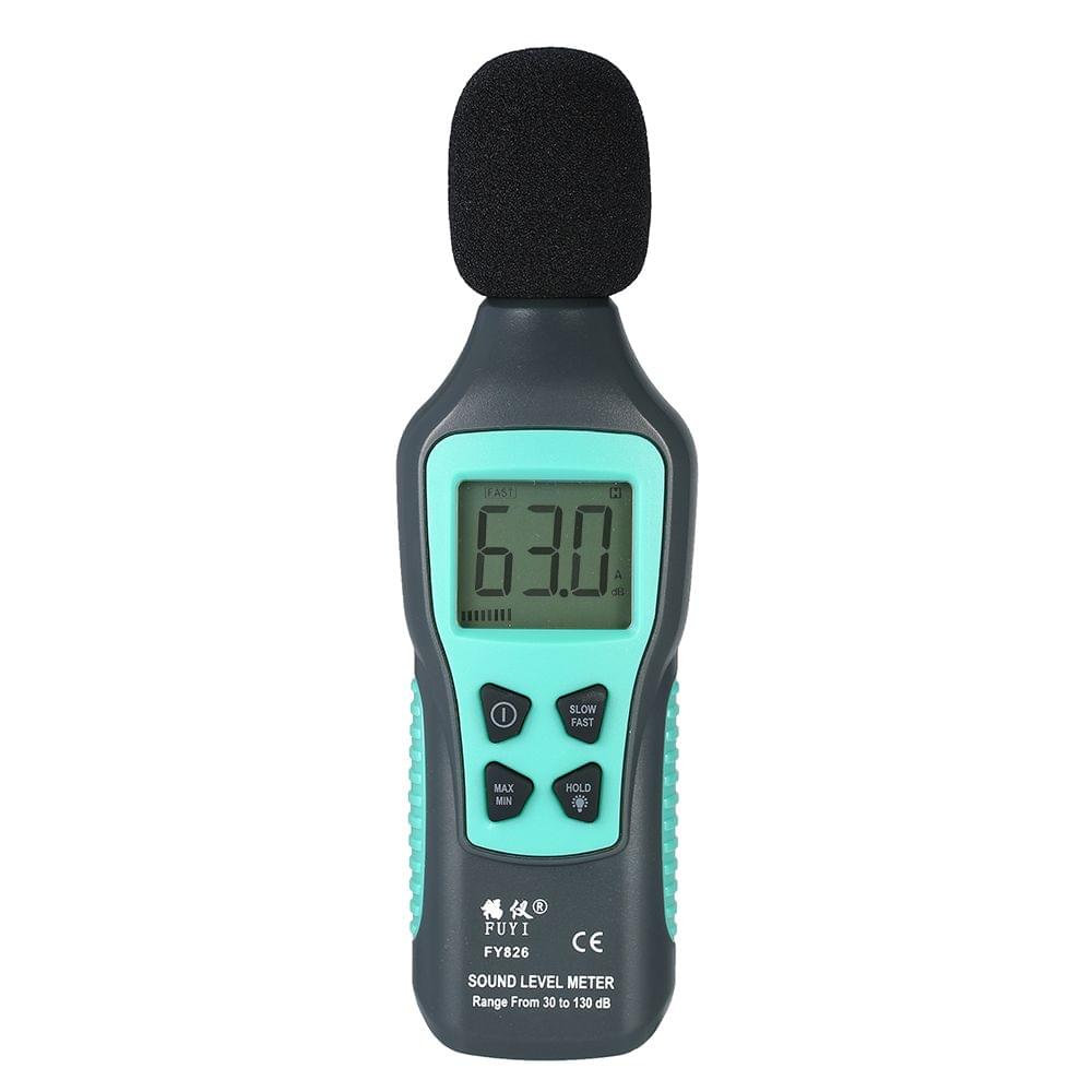 FUYI LCD Digital Noisemeter Sound Level Meter 30-130dB Noise