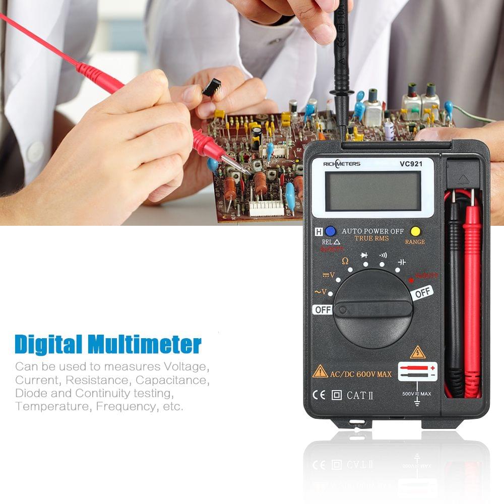 RICHMETERS Handheld Mini Digital Multimeter Multifunction
