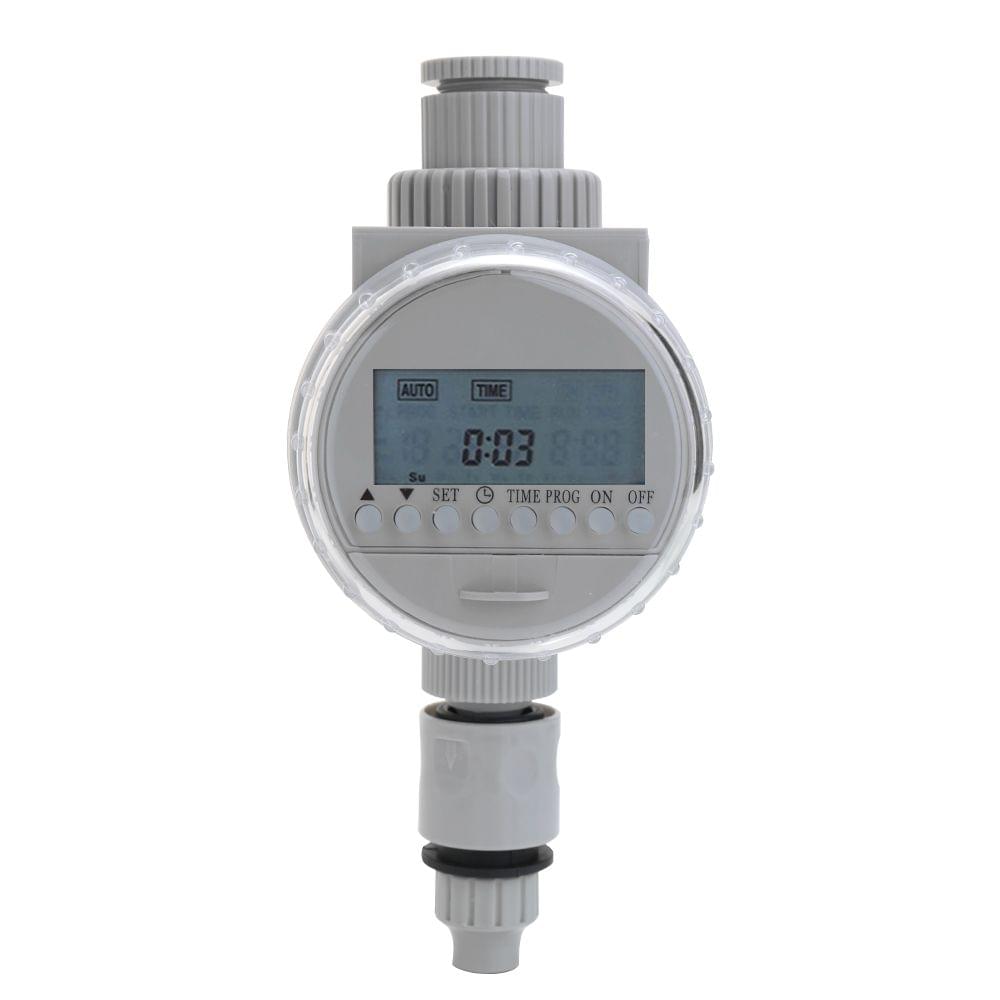 White Solar Power LCD Screen Garden Irrigation Control Auto
