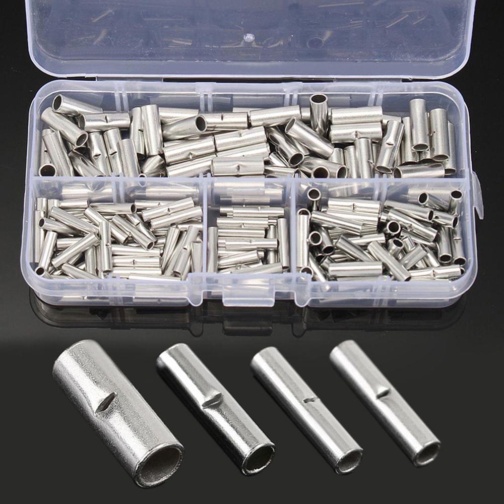 200PCS/Box Non-Insulated Butt Connectors Uninsulated - 200PCS