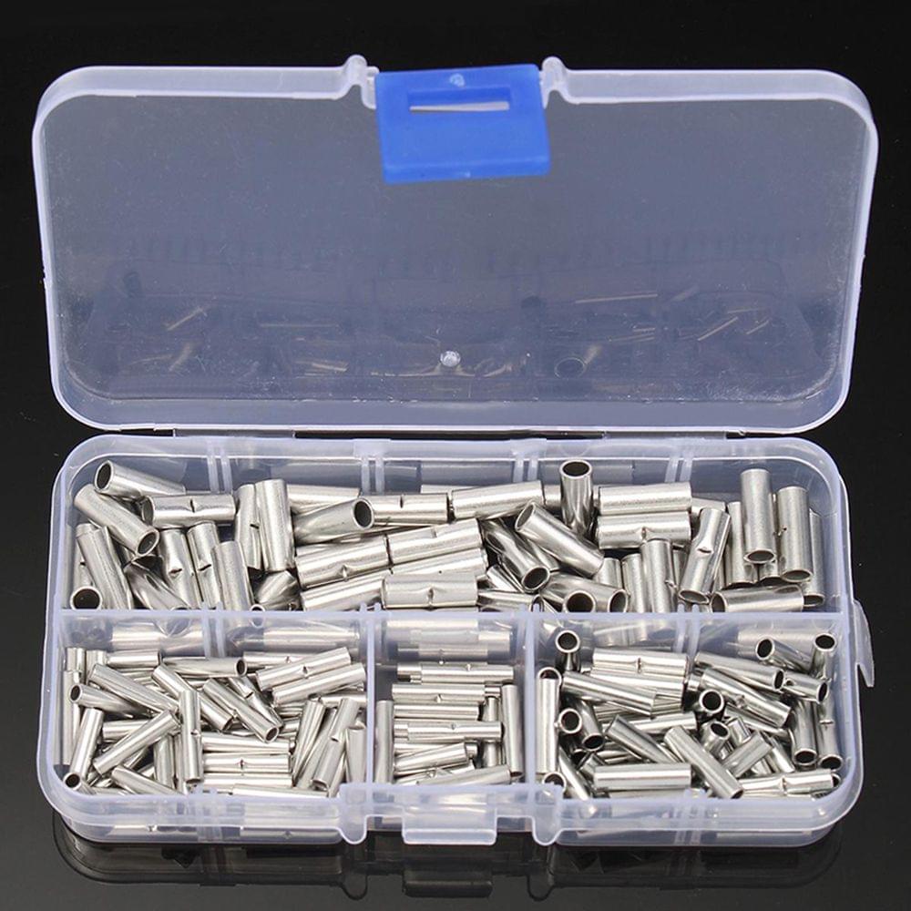 200PCS/Box Non-Insulated Butt Connectors Uninsulated - 200PCS