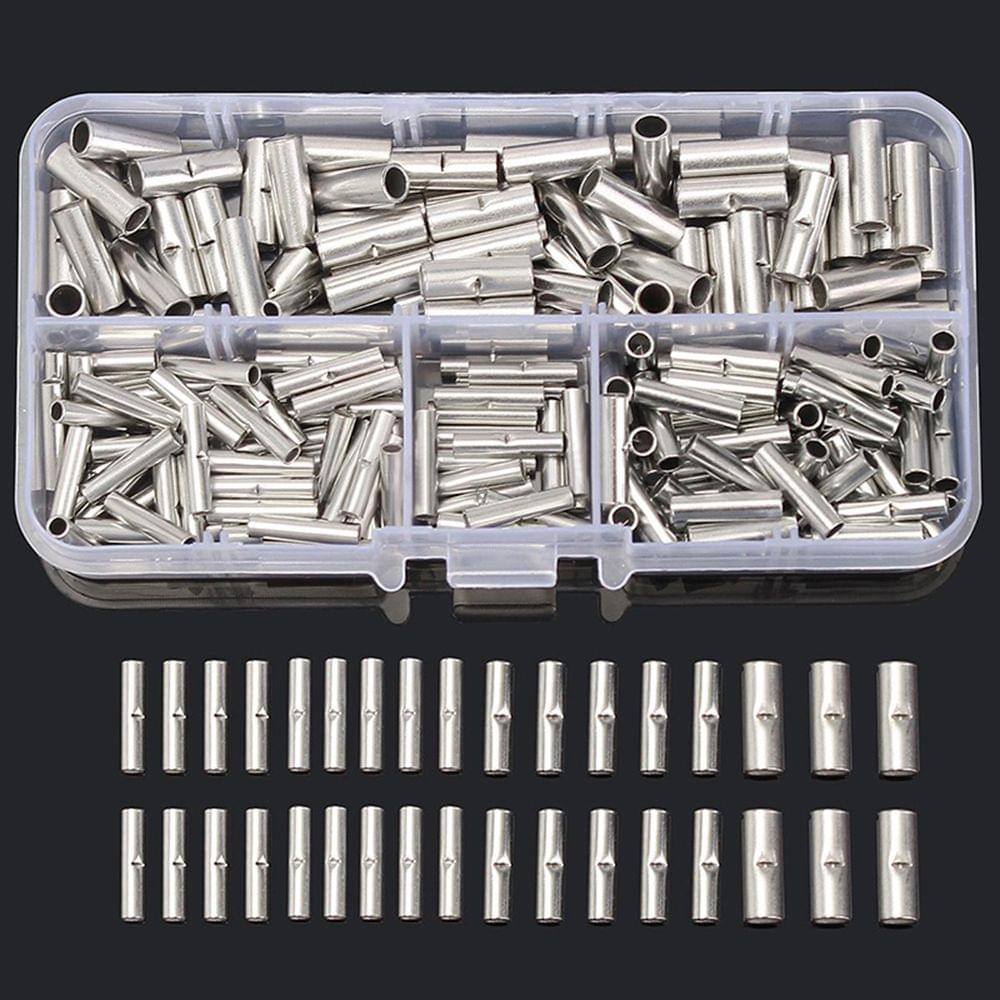 200PCS/Box Non-Insulated Butt Connectors Uninsulated - 200PCS