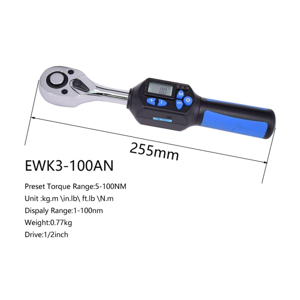 Digital Torque Wrench Mini Professional Electronic Short - 3