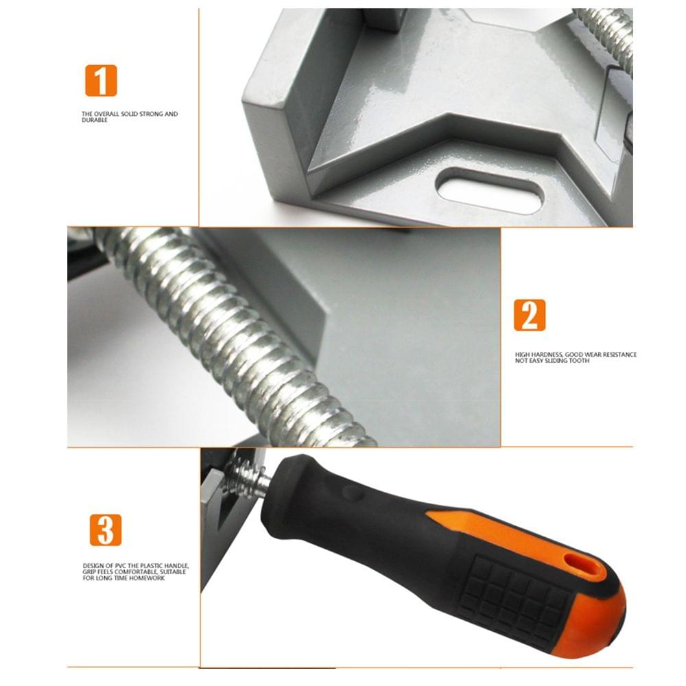 Aluminium Handle 90 Degree Right Angle Clamp Photo Corner - Single handle